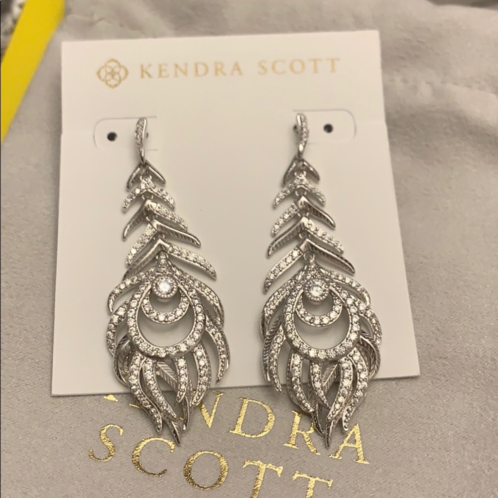 Kendra Scott Elettra Earrings in Silver Metal